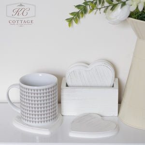 Chunky Heart Coasters Set