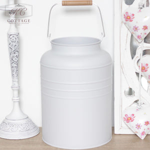 Pastel Churn Planter White